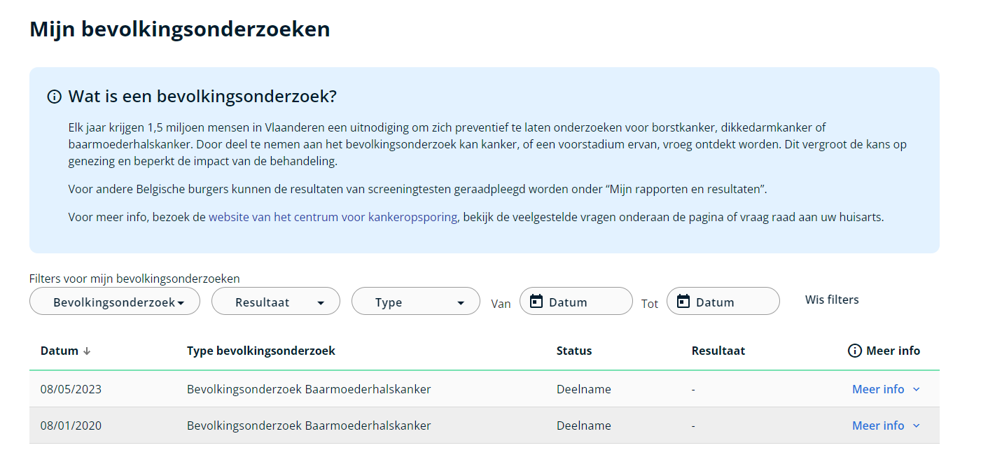 MijnGezondheid printscreen