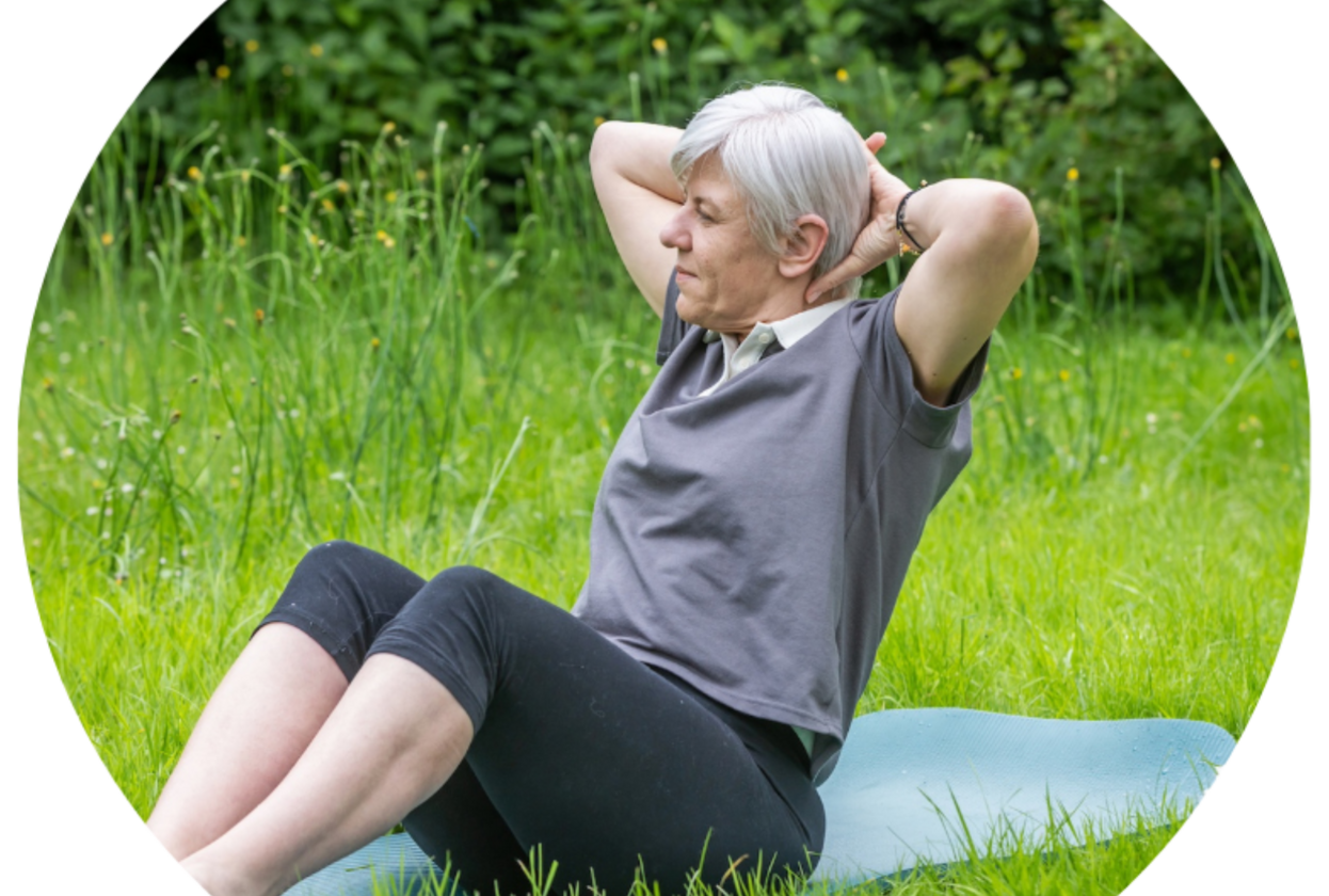 Vrouw doet yoga