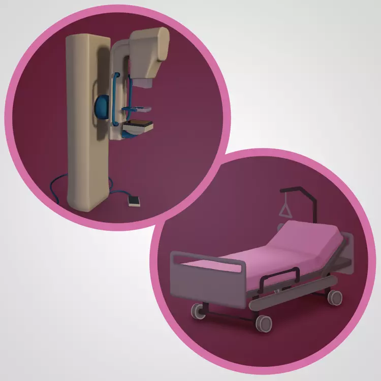 mammografie en bed